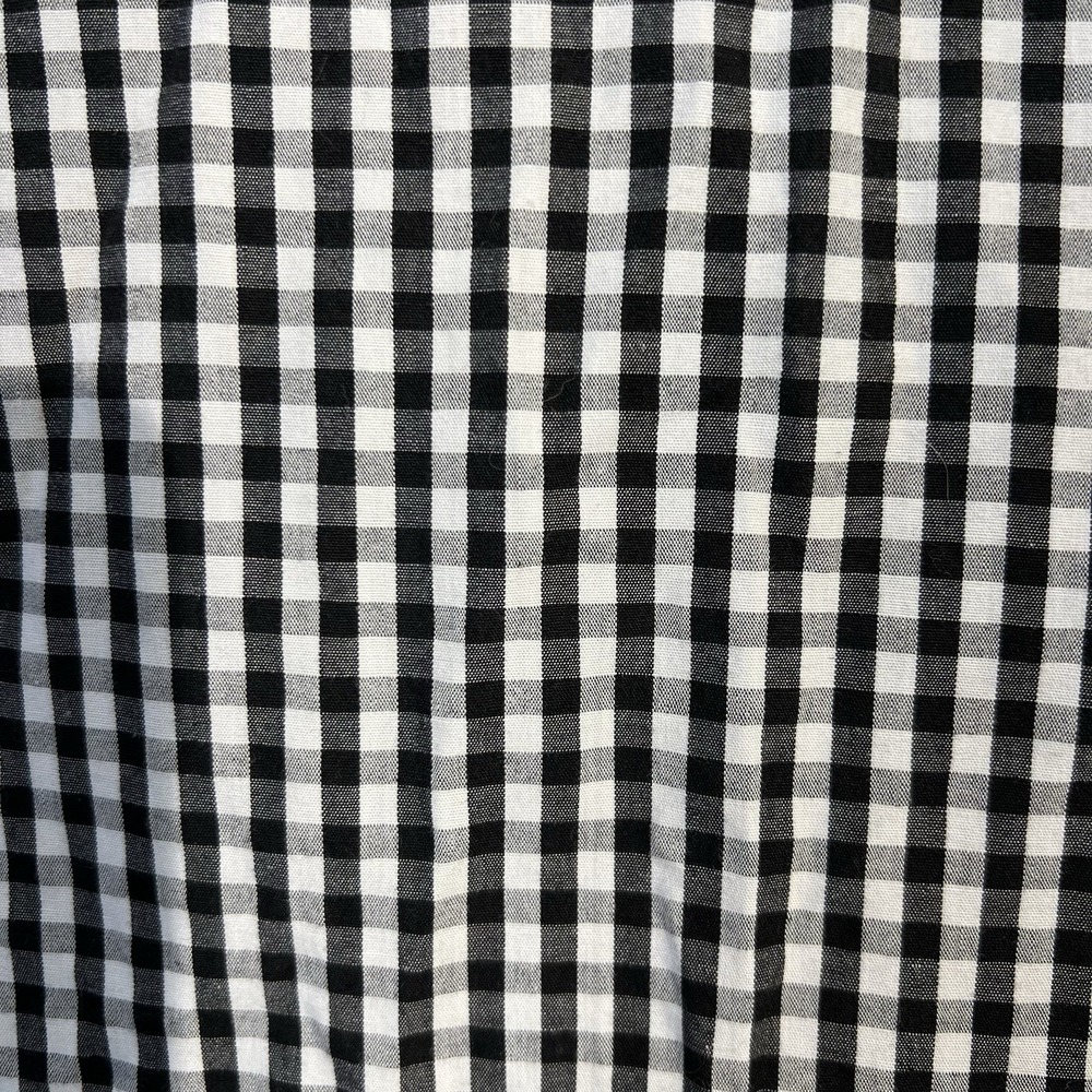 Bogari Mens Black White Gingham Check Long Sleeve Button Down Shirt Large L‎ - Picture 4 of 6